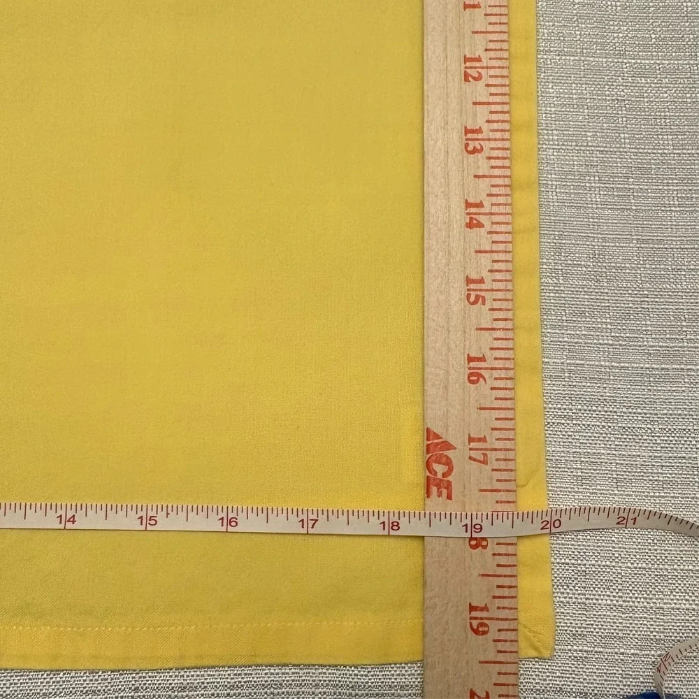 Williams Sonoma Yellow Cotton Dinner Napkins Set of 10 19.5x20 Farmhouse